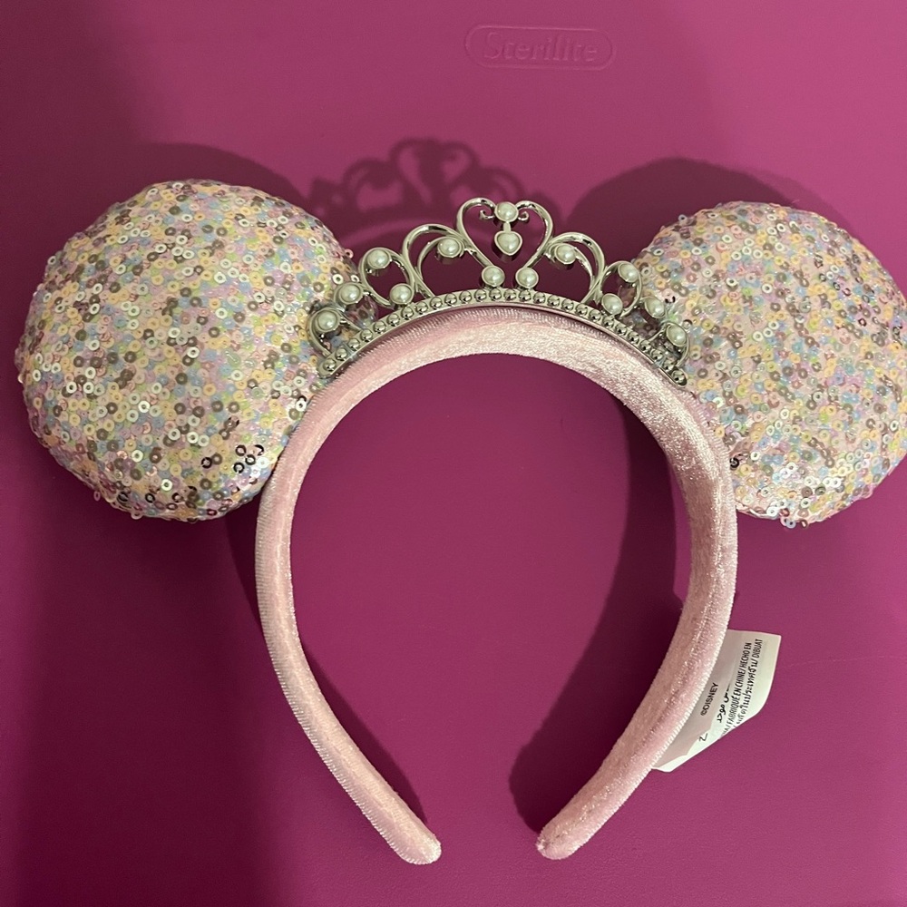 Disney Pink Sequin Mouse Ears Headband